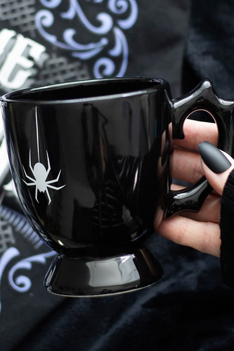 Gothic Halloween Black Spider Teacup - housewares - VampireFreaks - Something Different