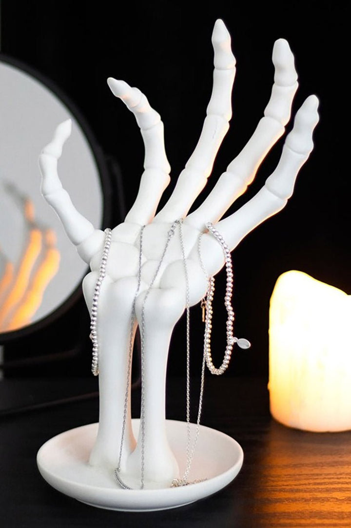 Gothic Halloween Skeleton Hand Jewellery Holder - housewares - VampireFreaks - Something Different