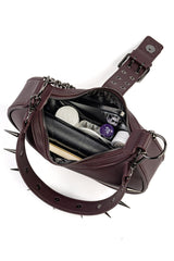 vegan leather purple purse 