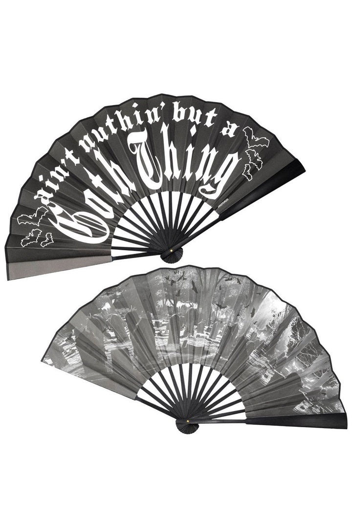 gothic vintage style hand fan