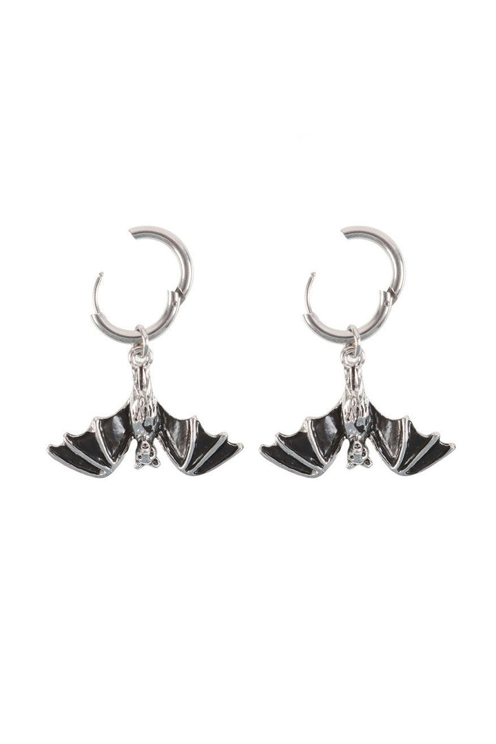 Gothic Hanging Bat Earrings - jewelry - VampireFreaks - Something Different