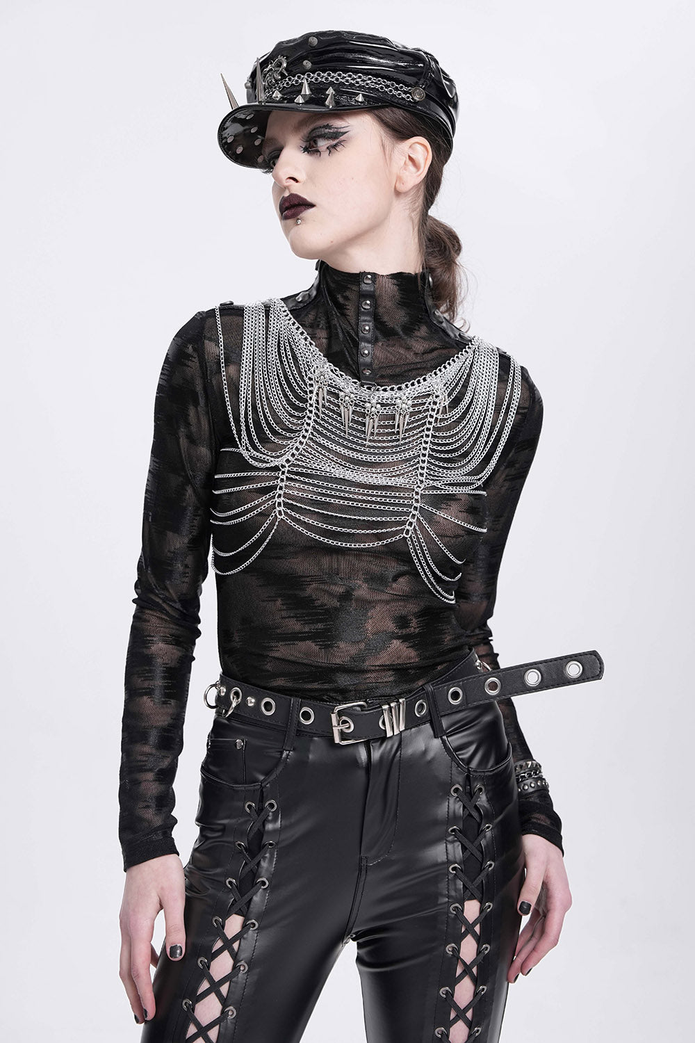 chainmail knightcore chest harness