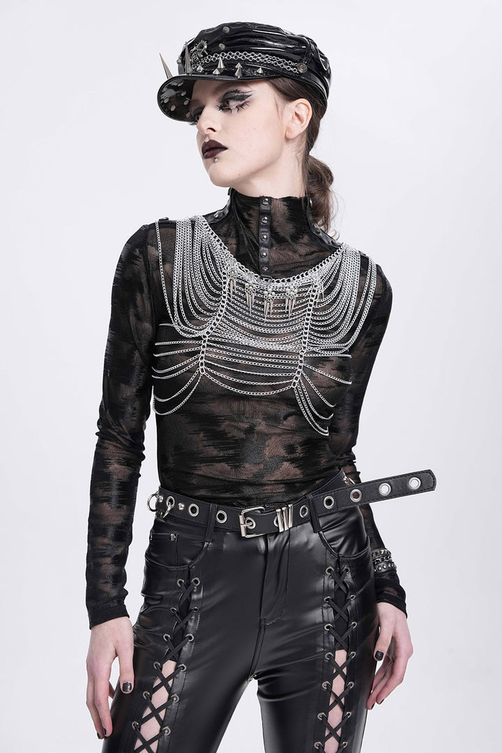 chainmail knightcore chest harness