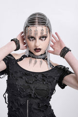 medieval goth headwear 