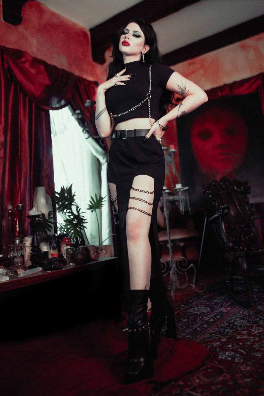 sexy gothic apocalyptic skirt 