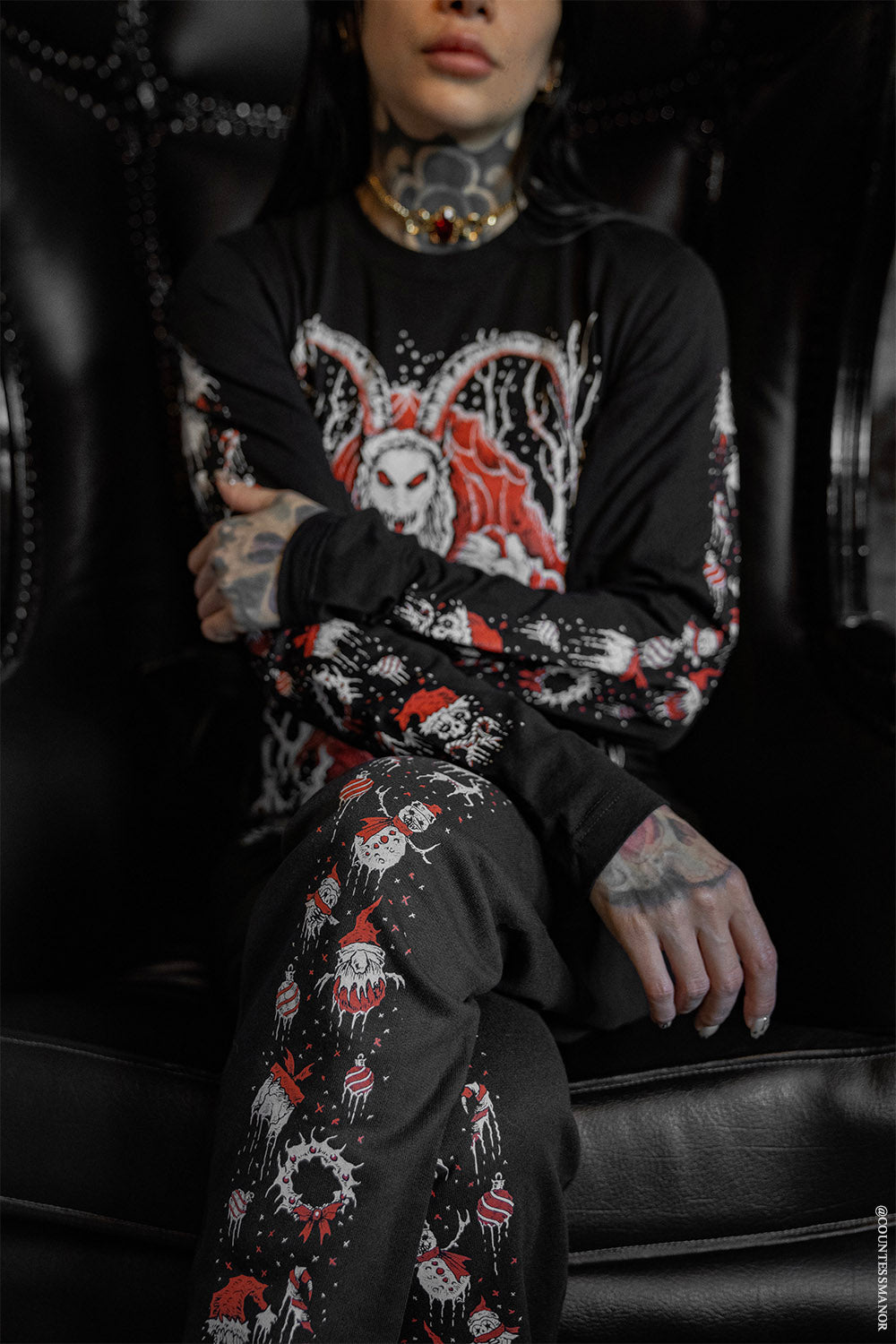 gothic christmas pajamas