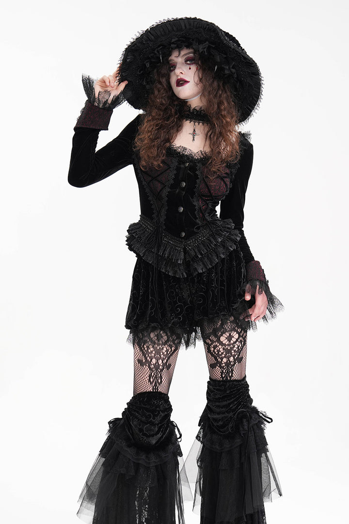 highwaisted gothic lolita velvet bloomers by devil fashion