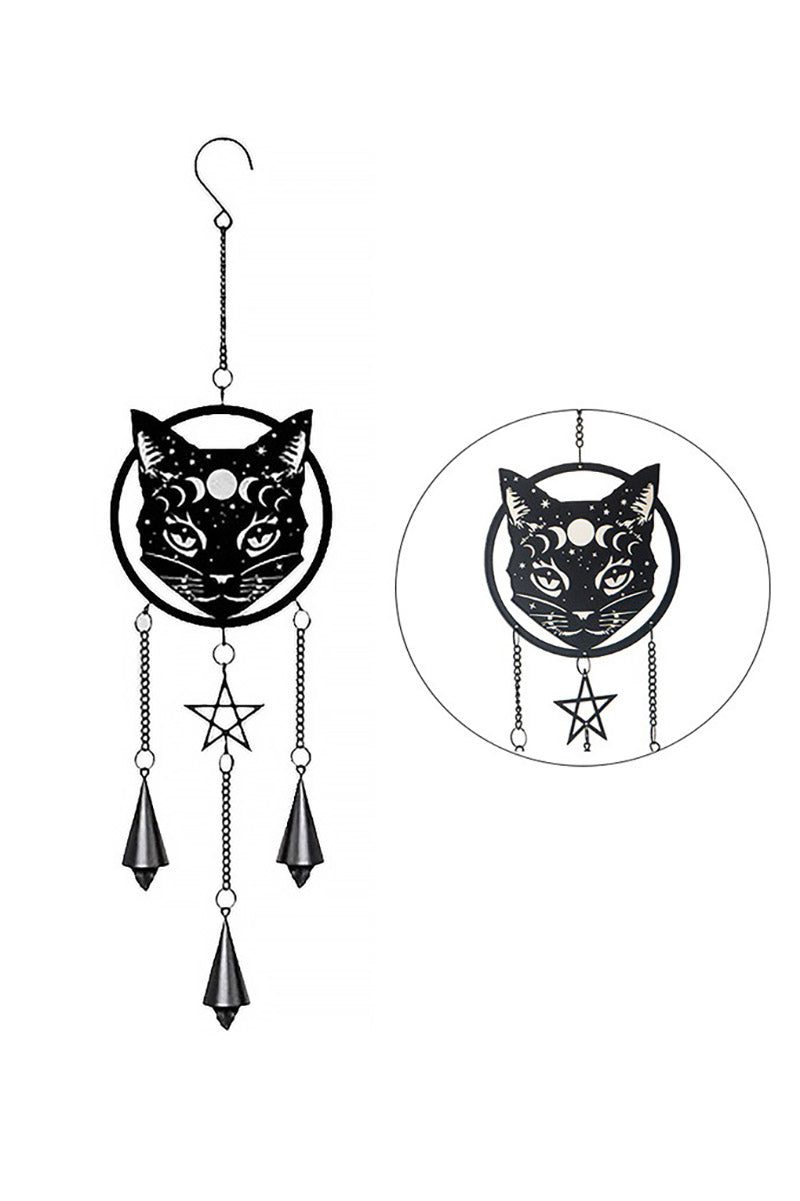 gothic cat hanging decoation