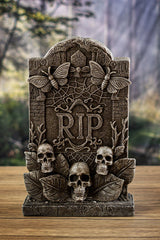 resin gothic headstone sculpture 