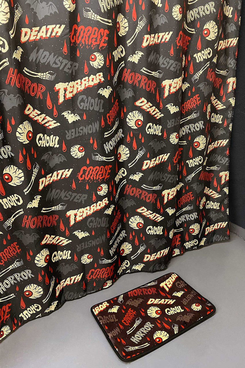 Oh the Horror Shower Curtain
