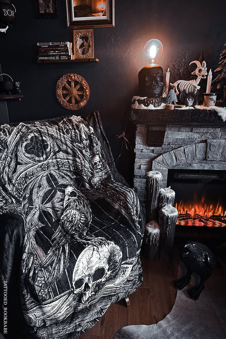 spooky throw blanket