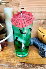 Spooky Cocktail Umbrellas [ORANGE SPIDERS]
