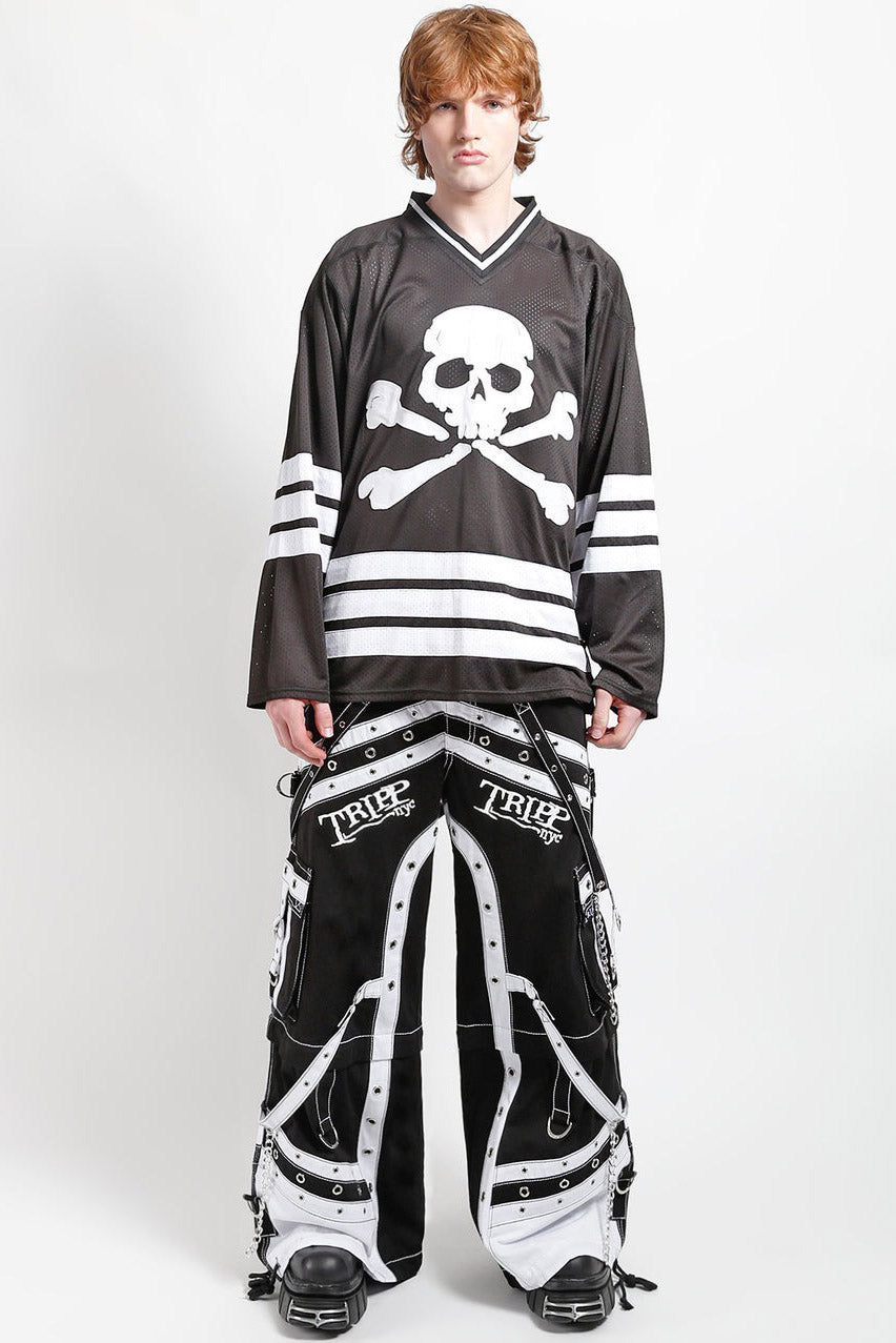 punk skull pants