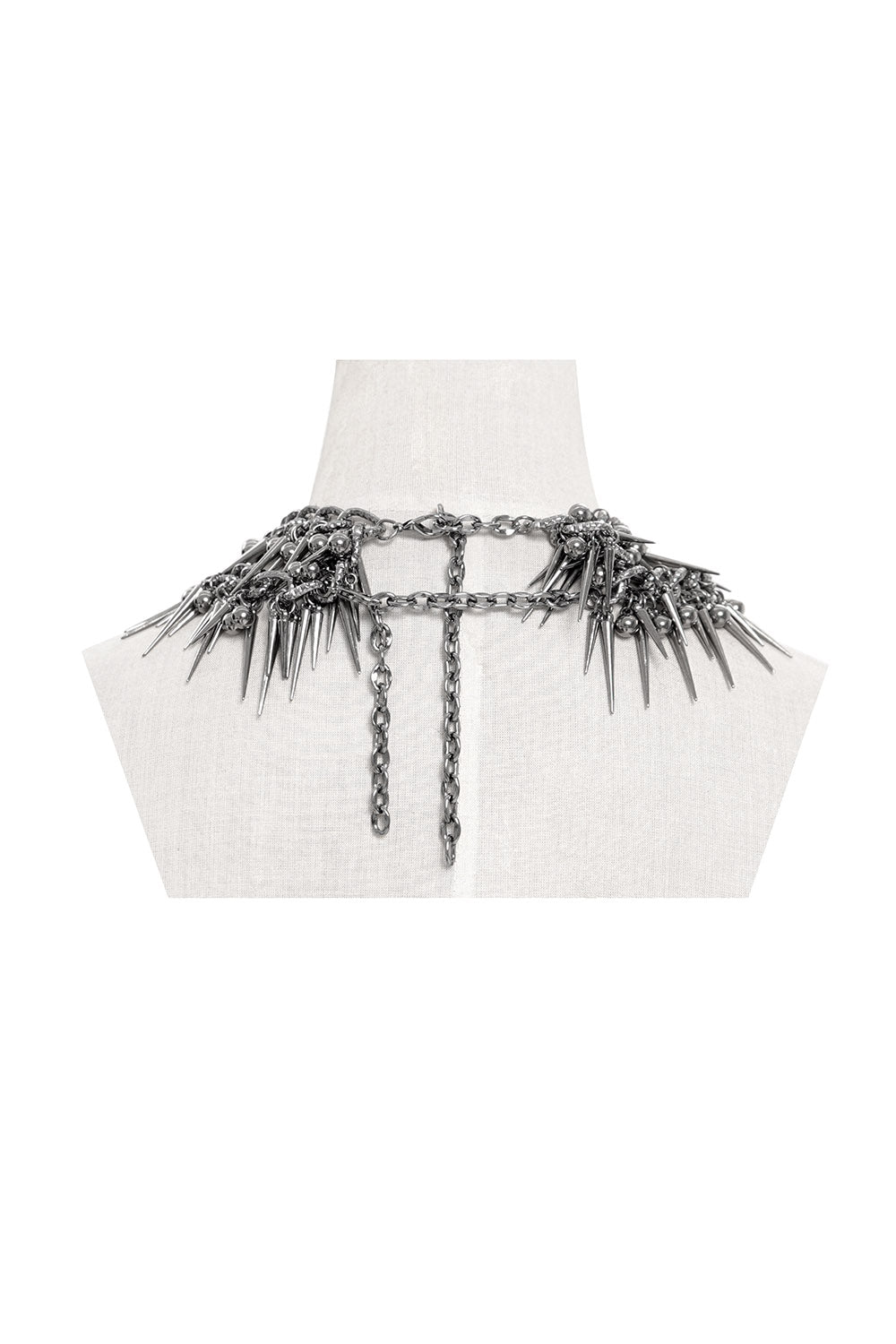 chunky chain spike necklace by devil fashion