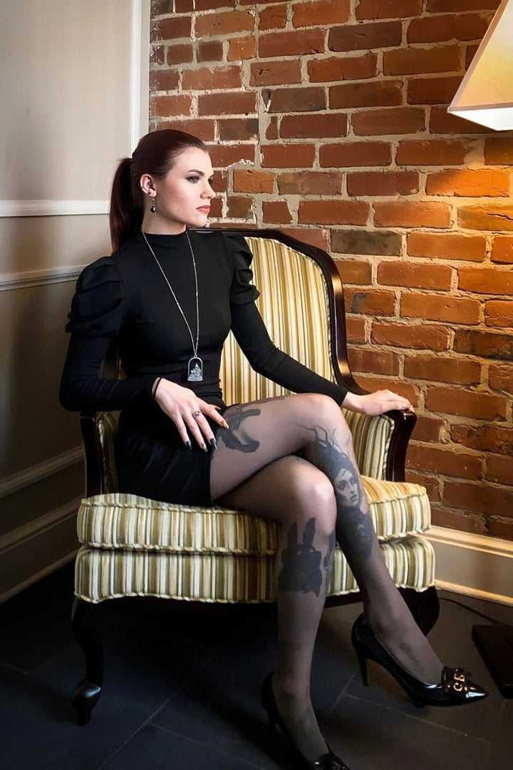 steampunk supernatural haunted house necklace