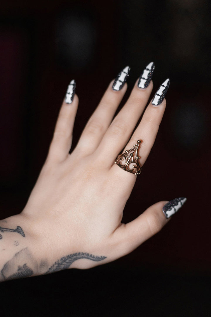 womens gothic silver ring