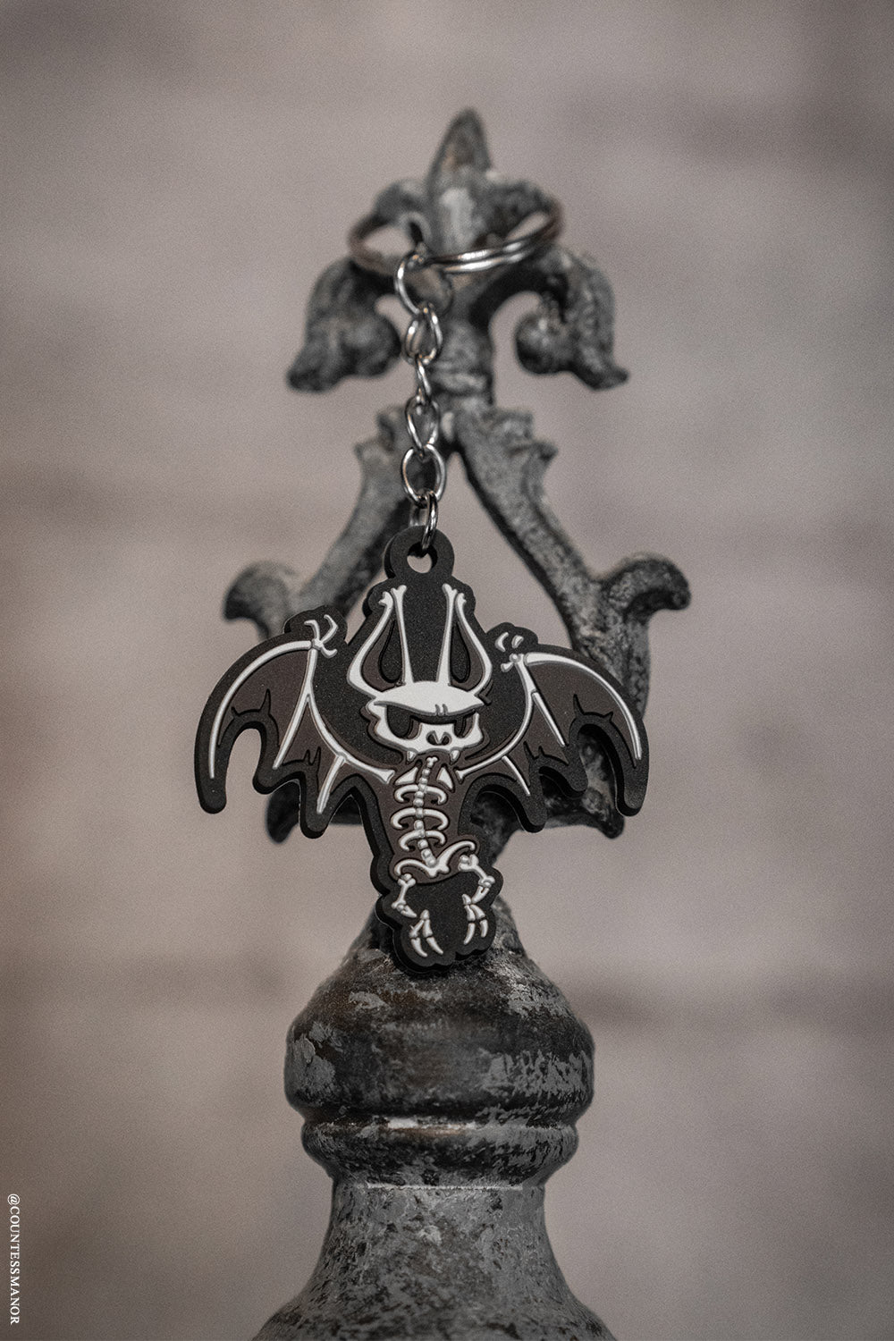 skeleton bat keychain by vampire freaks 