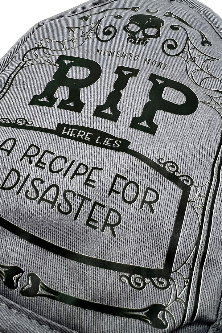 grey RIP headstone pot holder