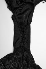 womens lace up gothic blouse