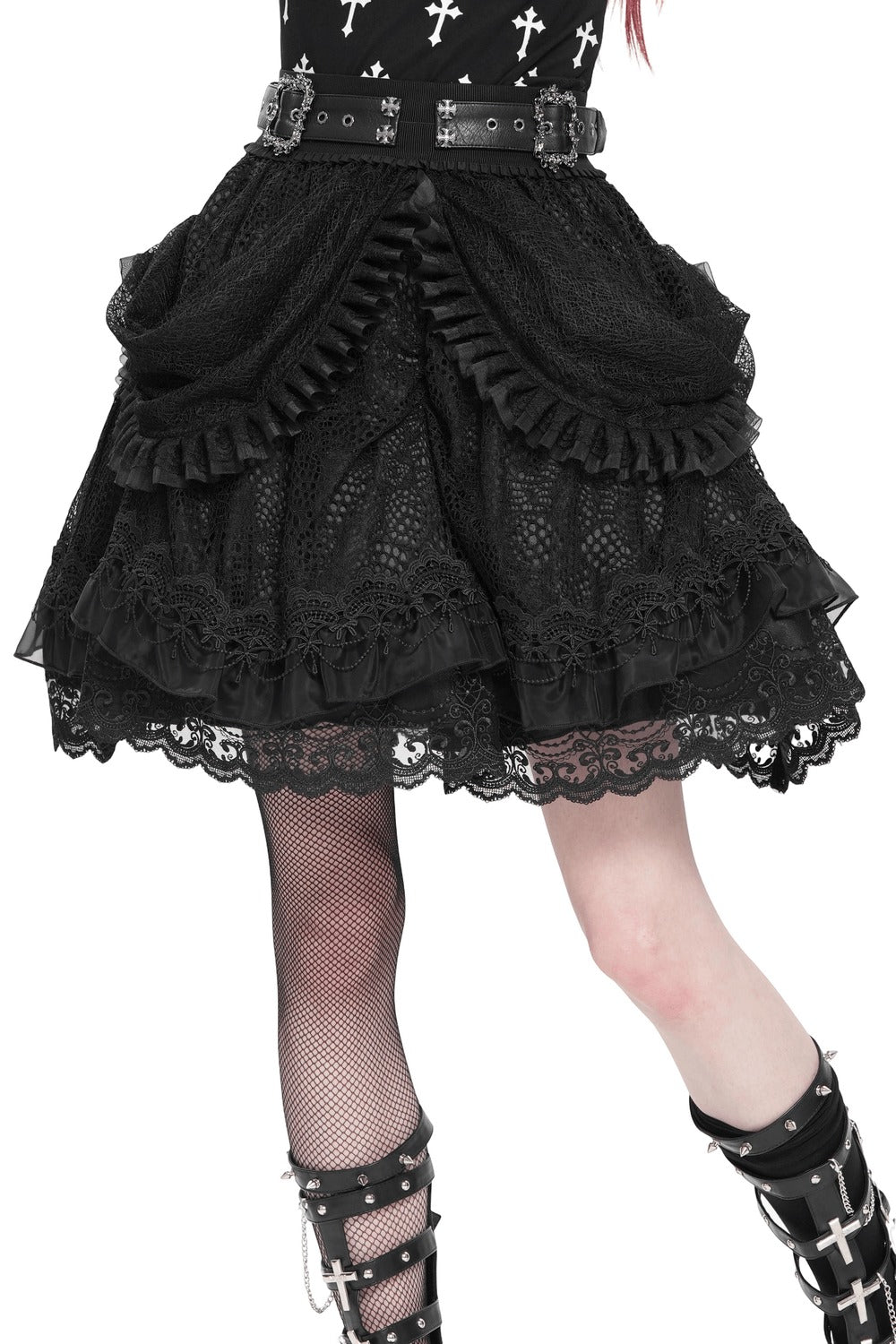 gothic ruffle skirt