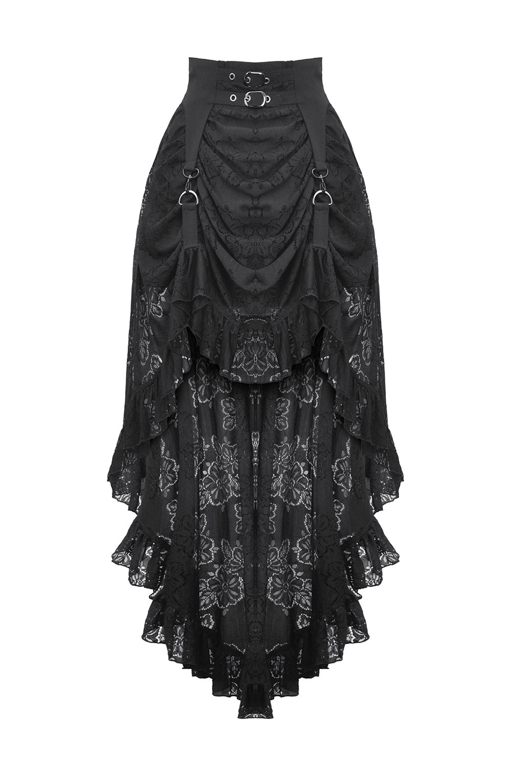 gothic skirt with back train