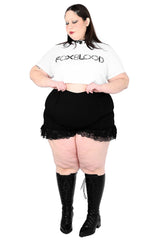 gothic plus size womens high waisted bloomer shorts