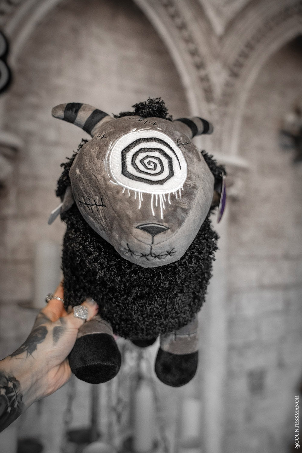 gothic stuffed animal lamb plush toy