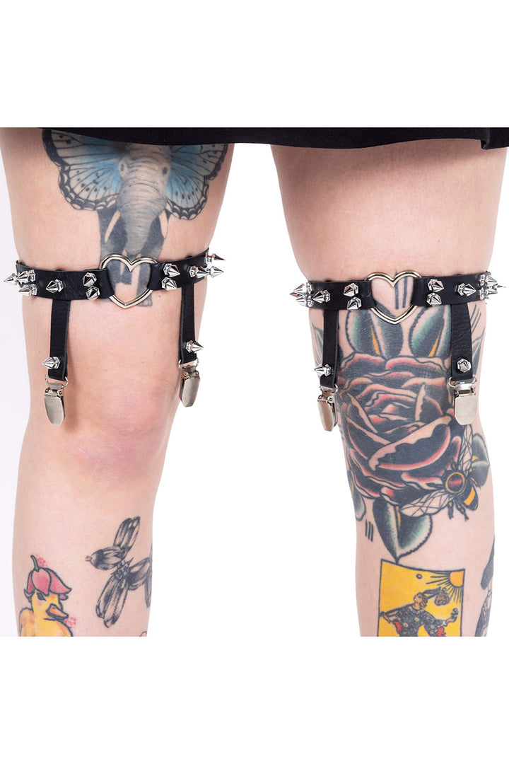 kawaii goth thigh garters