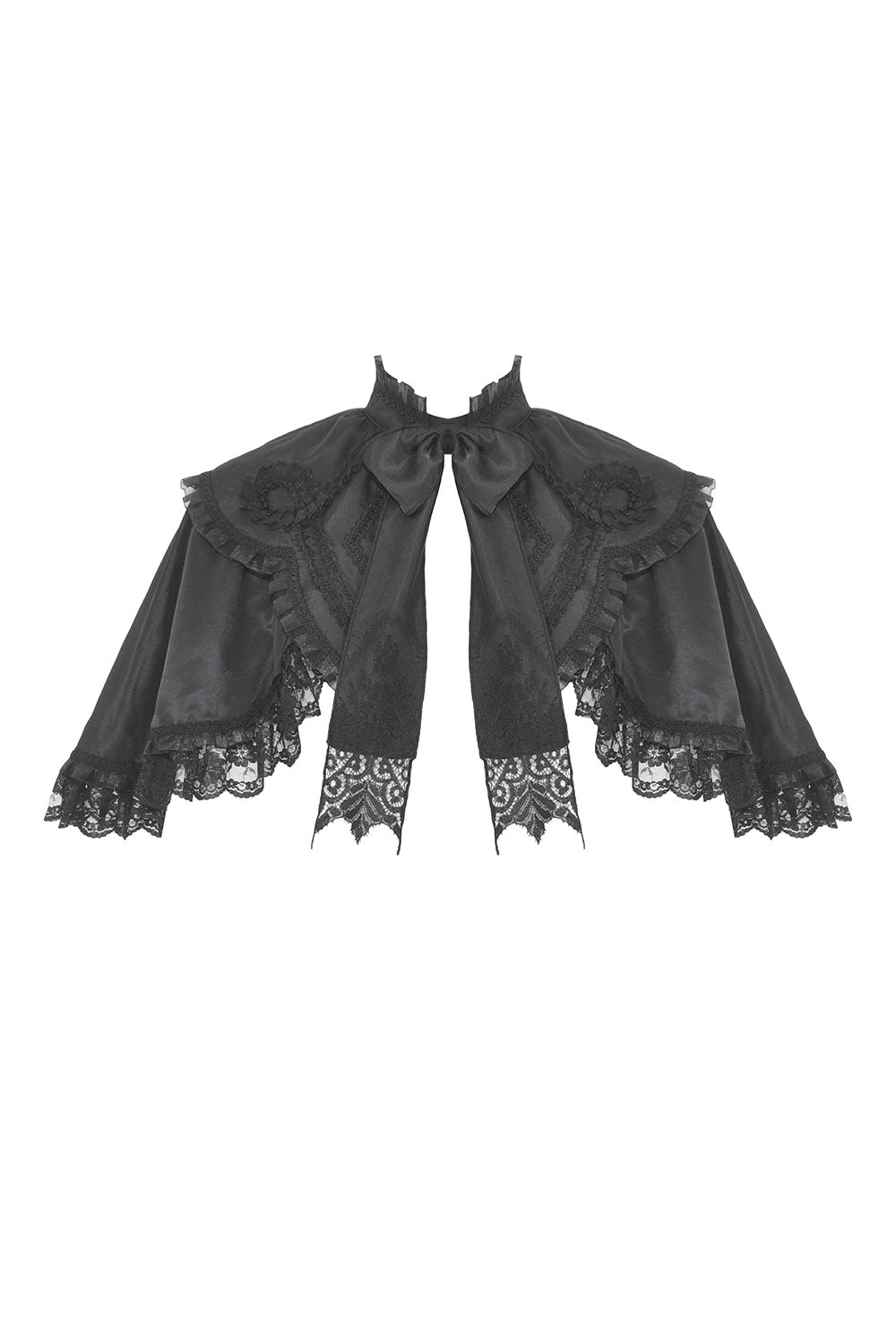 ruffled gothic capelet for women by dark in love