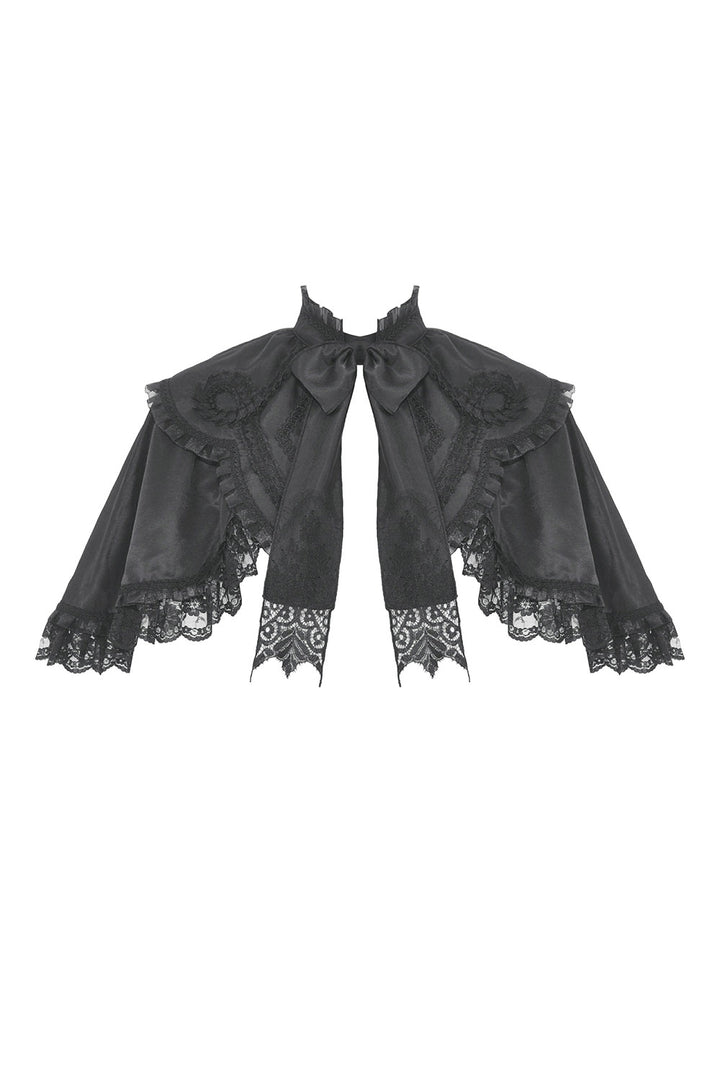 ruffled gothic capelet for women by dark in love