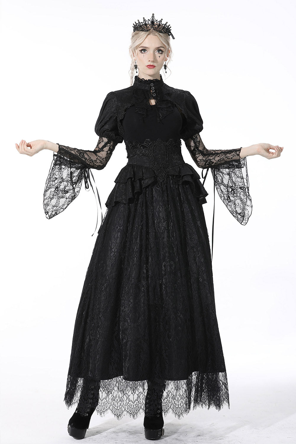lace-up corset skirt