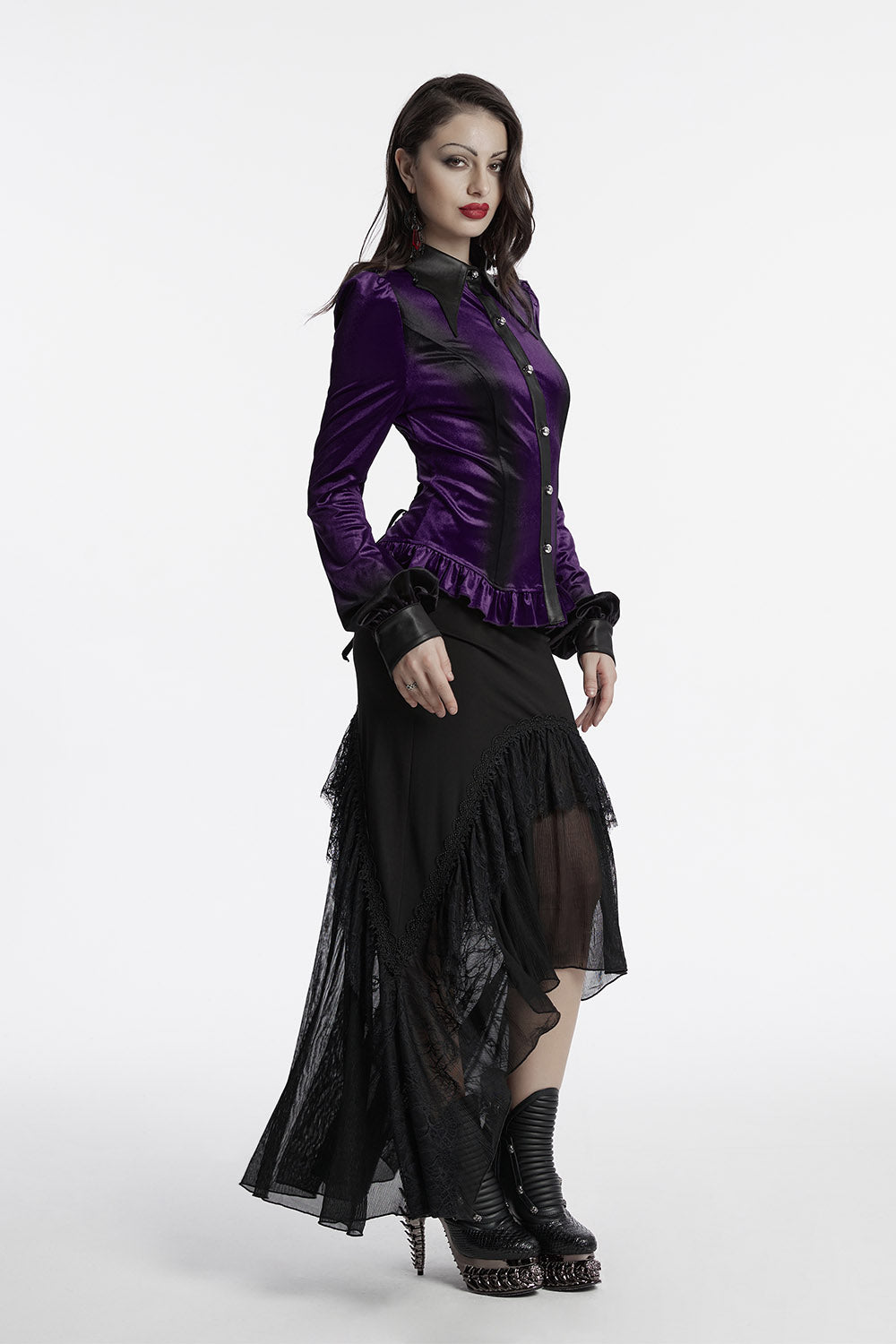 fishtail maxi length skirt