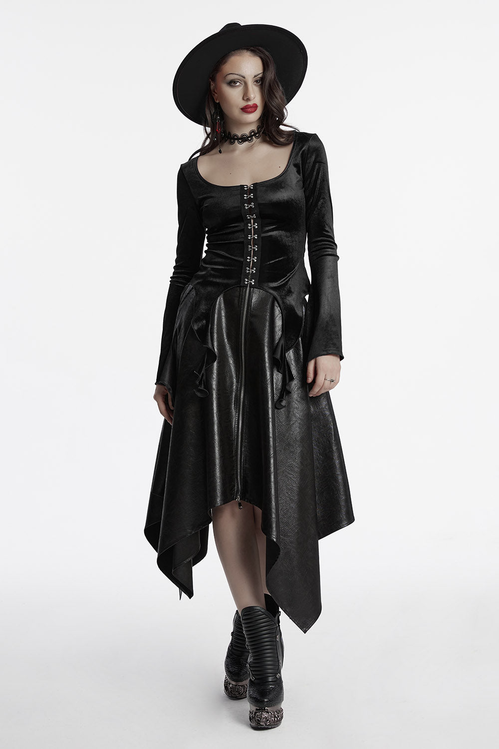 womens flared sleeve witch top