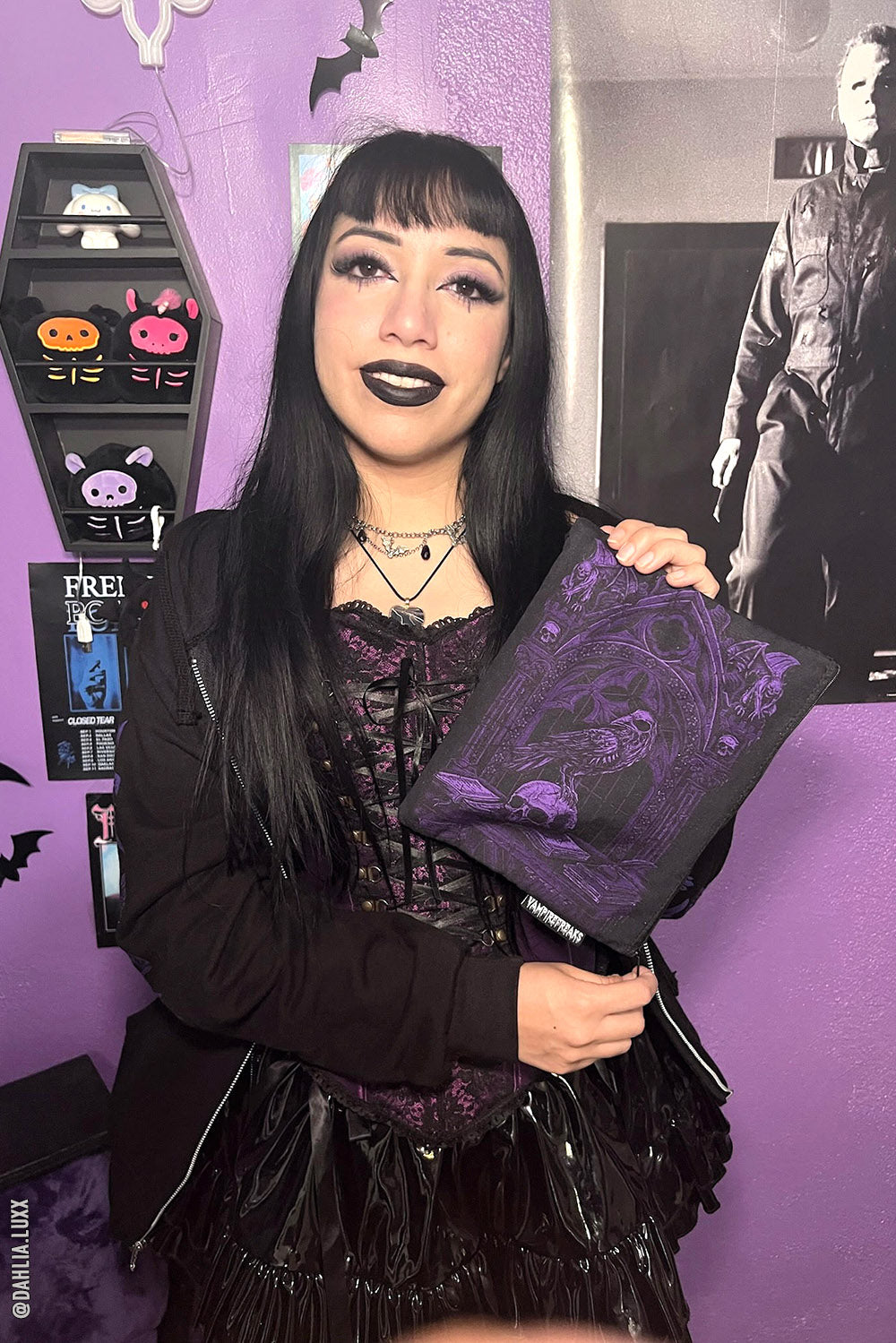 Quoth The Raven Makeup Bag [PURPLE]