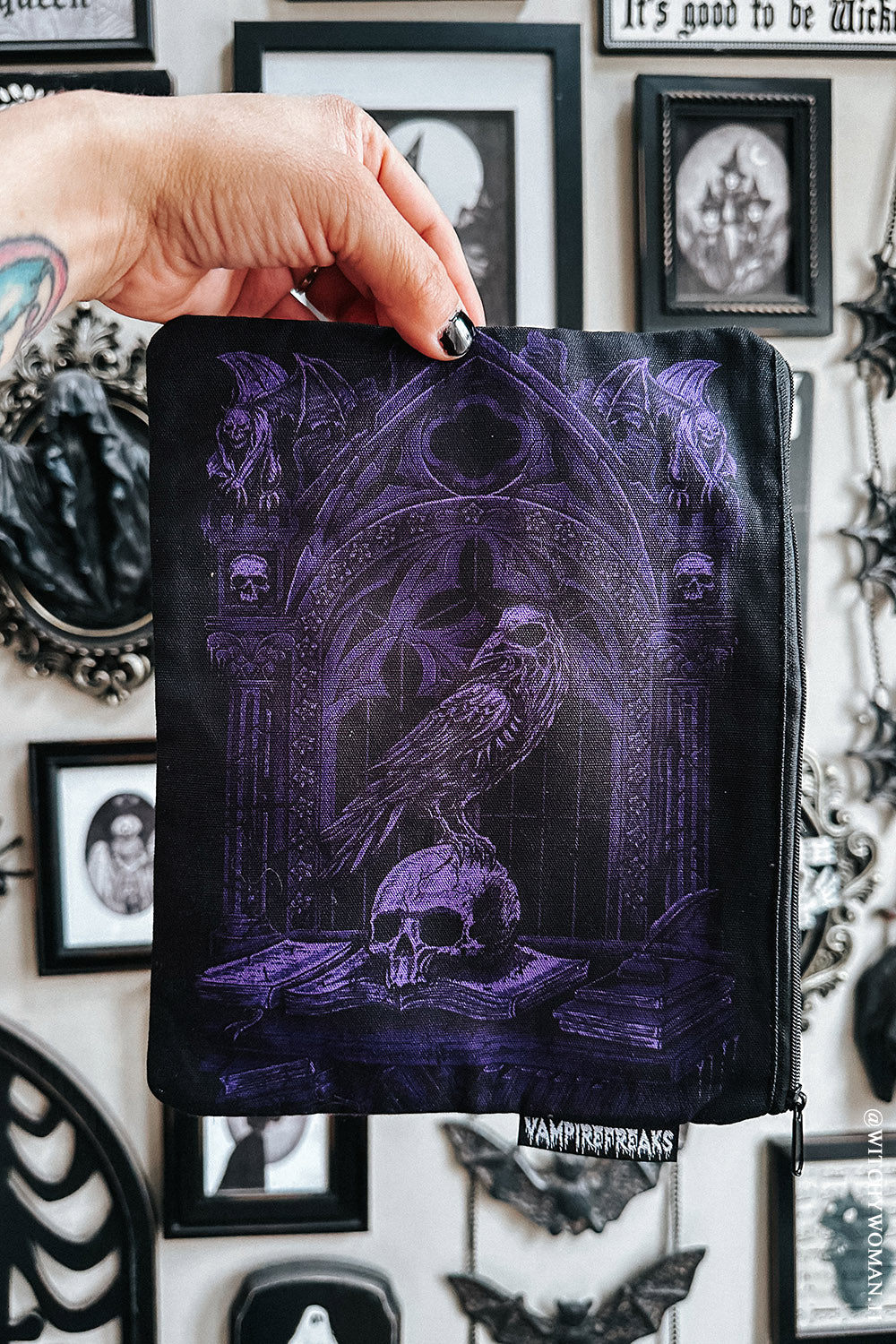 raven makeup bag