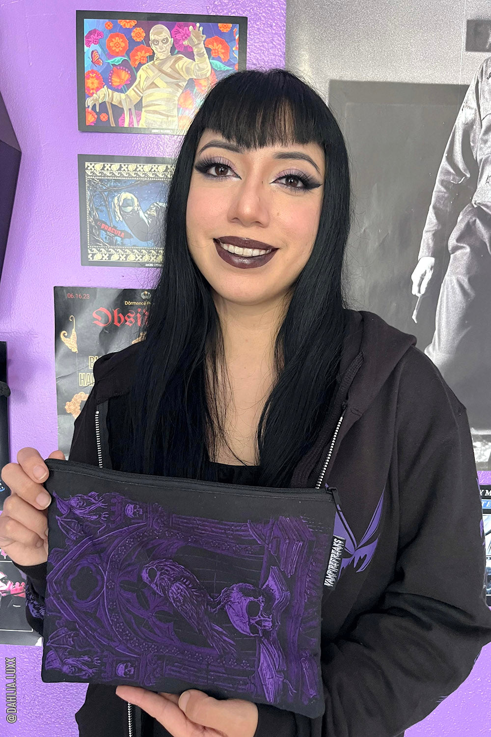 Quoth The Raven Makeup Bag [PURPLE]