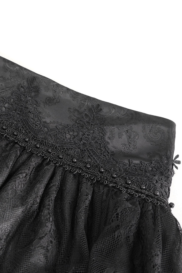 Gothic Manor Ruffled Skirt - skirts - VampireFreaks - Devil Fashion