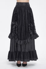 Gothic Manor Ruffled Skirt - skirts - VampireFreaks - Devil Fashion