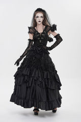 womens tattered maxi long gothic skirt