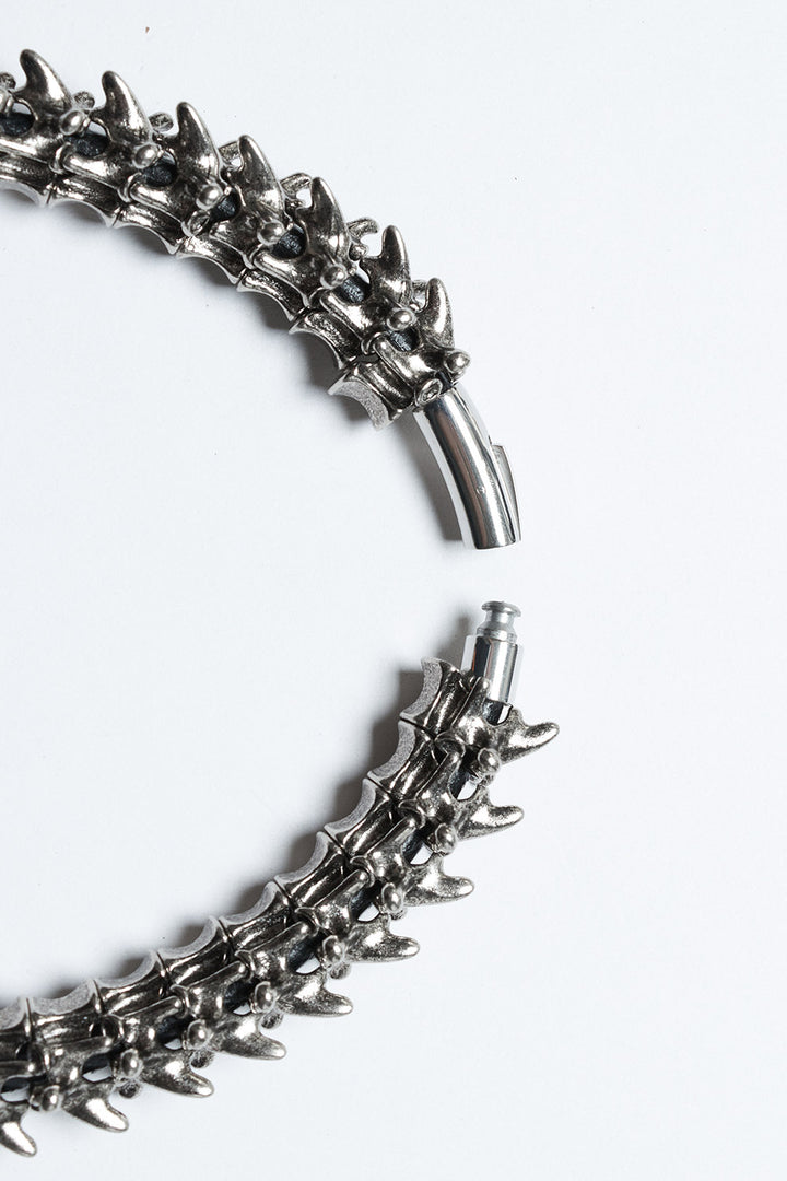 skeleton spine necklace collar