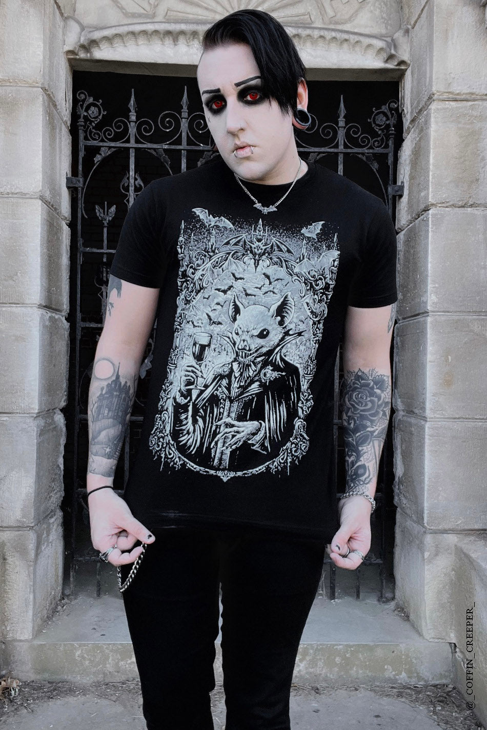 mens black vampire gothic clothing