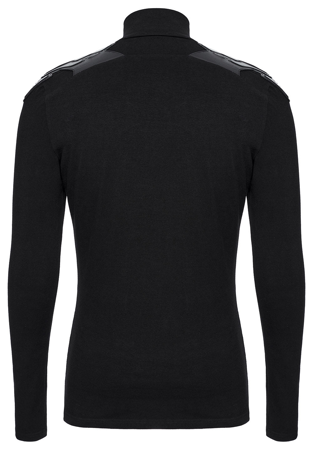 devil fashion mens long sleeve gothic turtleneck top