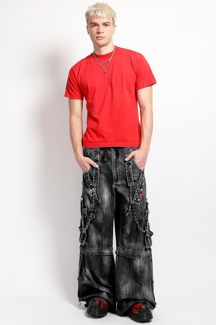 studded eyelet mens baggy tripp NYC pants