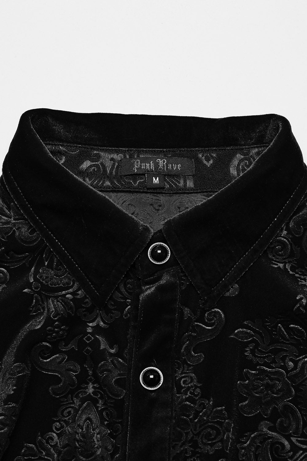 mens vampire gothic shirt with buttoned front