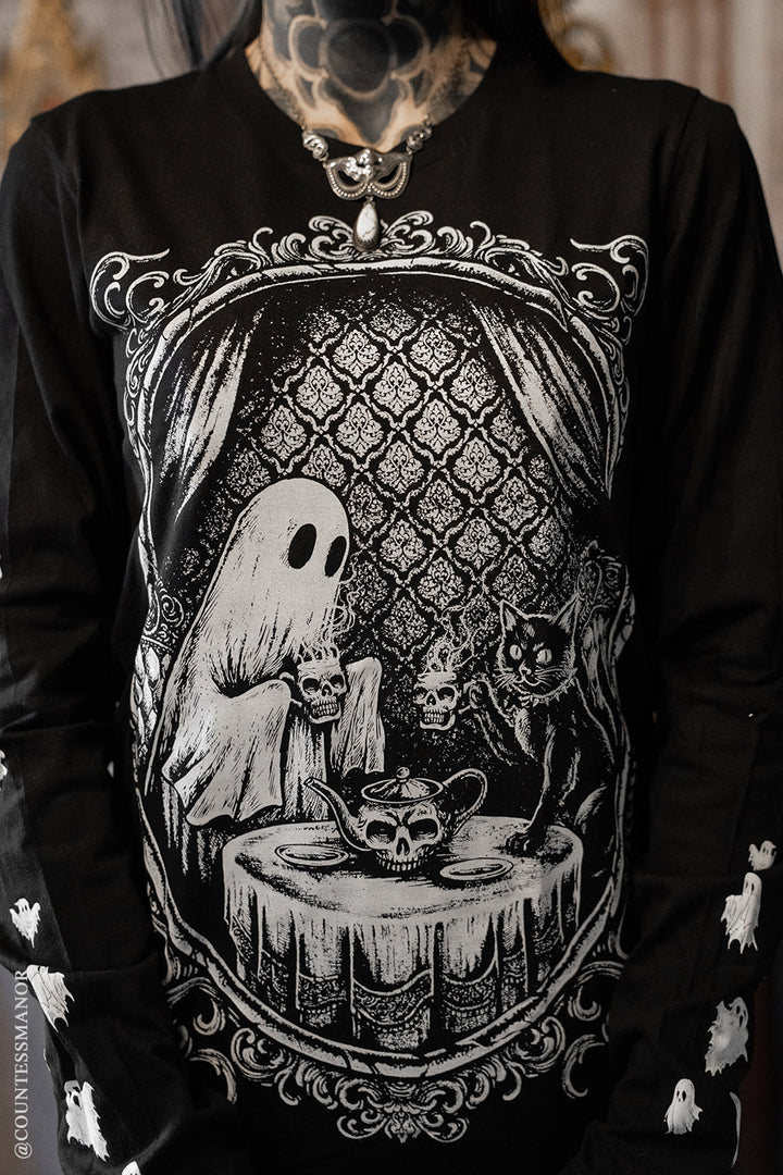 victorian goth tea time tshirt