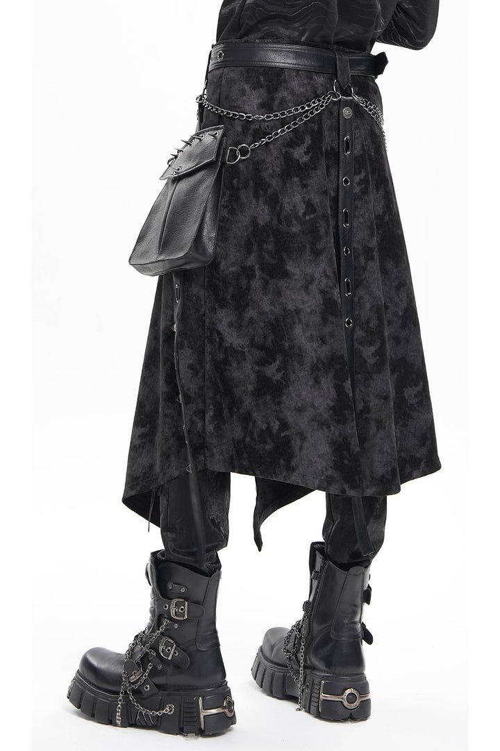 punk rock studded mens kilt