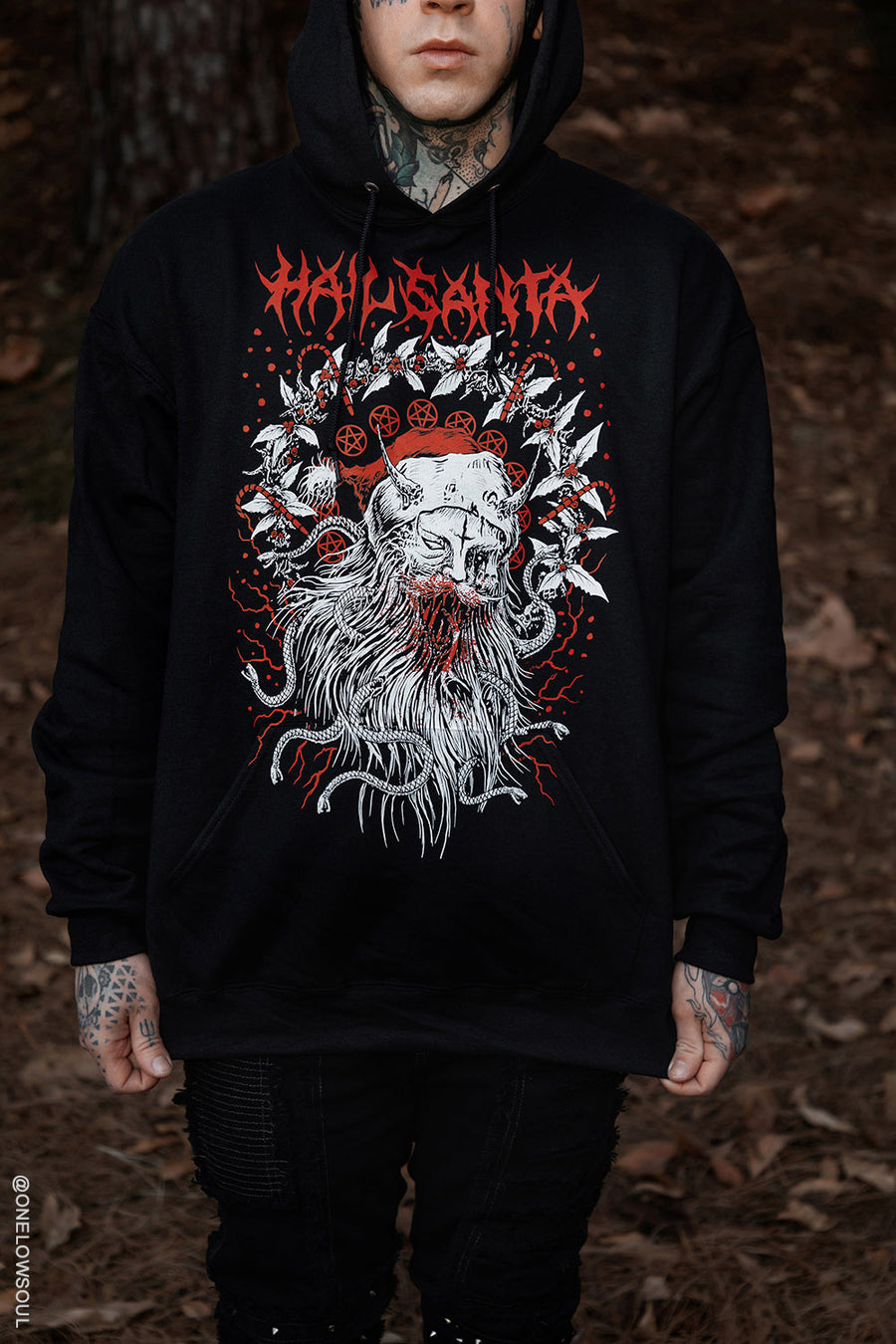 Hail Santa Hoodie [Zipper or Pullover]