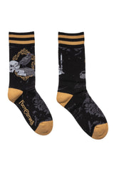 gothic raven bird socks