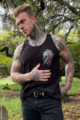 mens gothic bat tank top