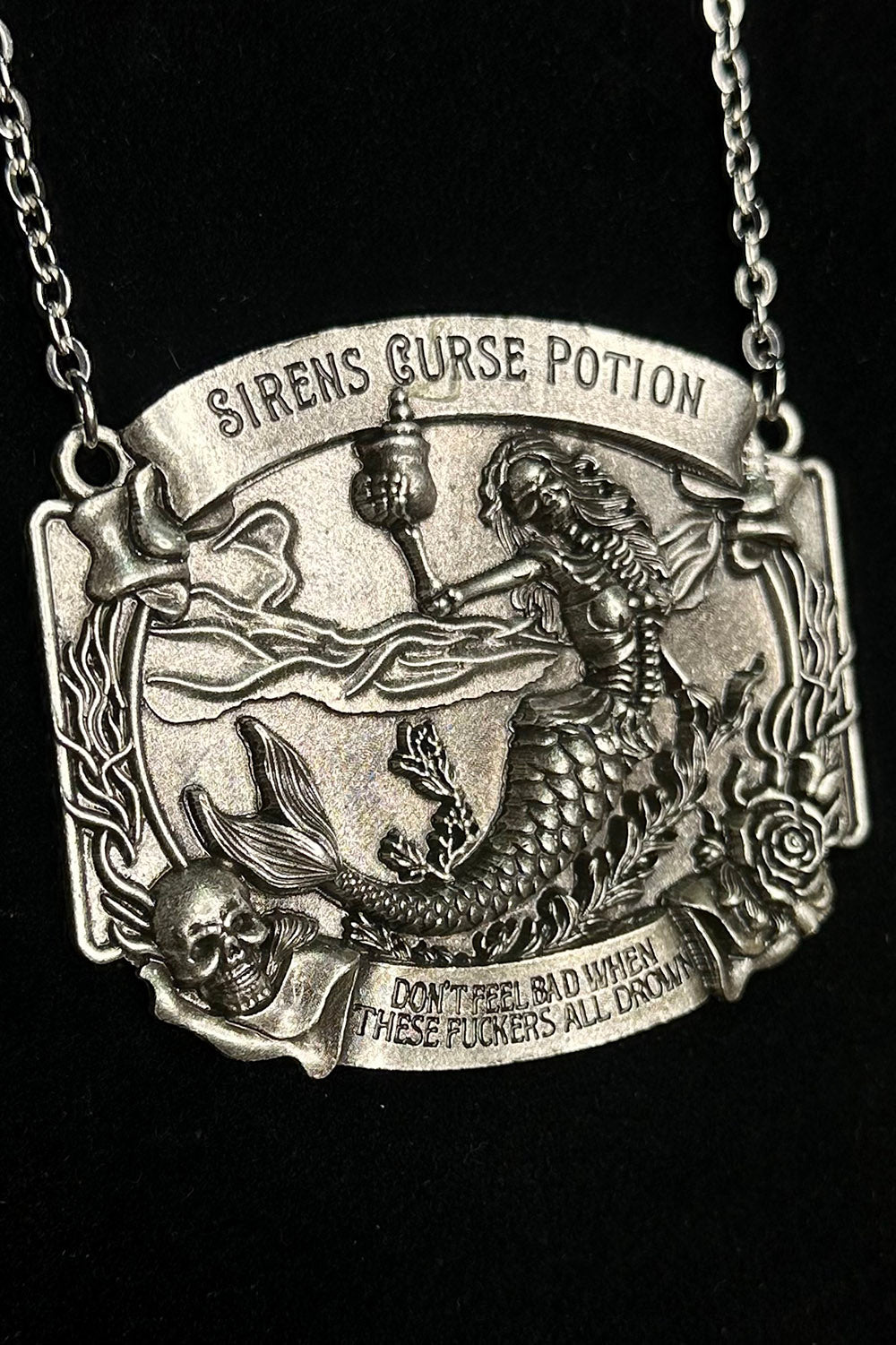 gothic mermaidcore necklace